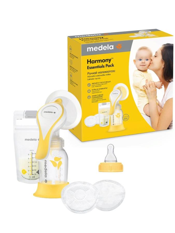 Медела/Молокоотсос Medela Harmony Essentials Pack ручной двухфазный с аксессуарами Медела/Молокоотсос Medela Harmony Essentials Pack ручной двухфазный с аксессуарами